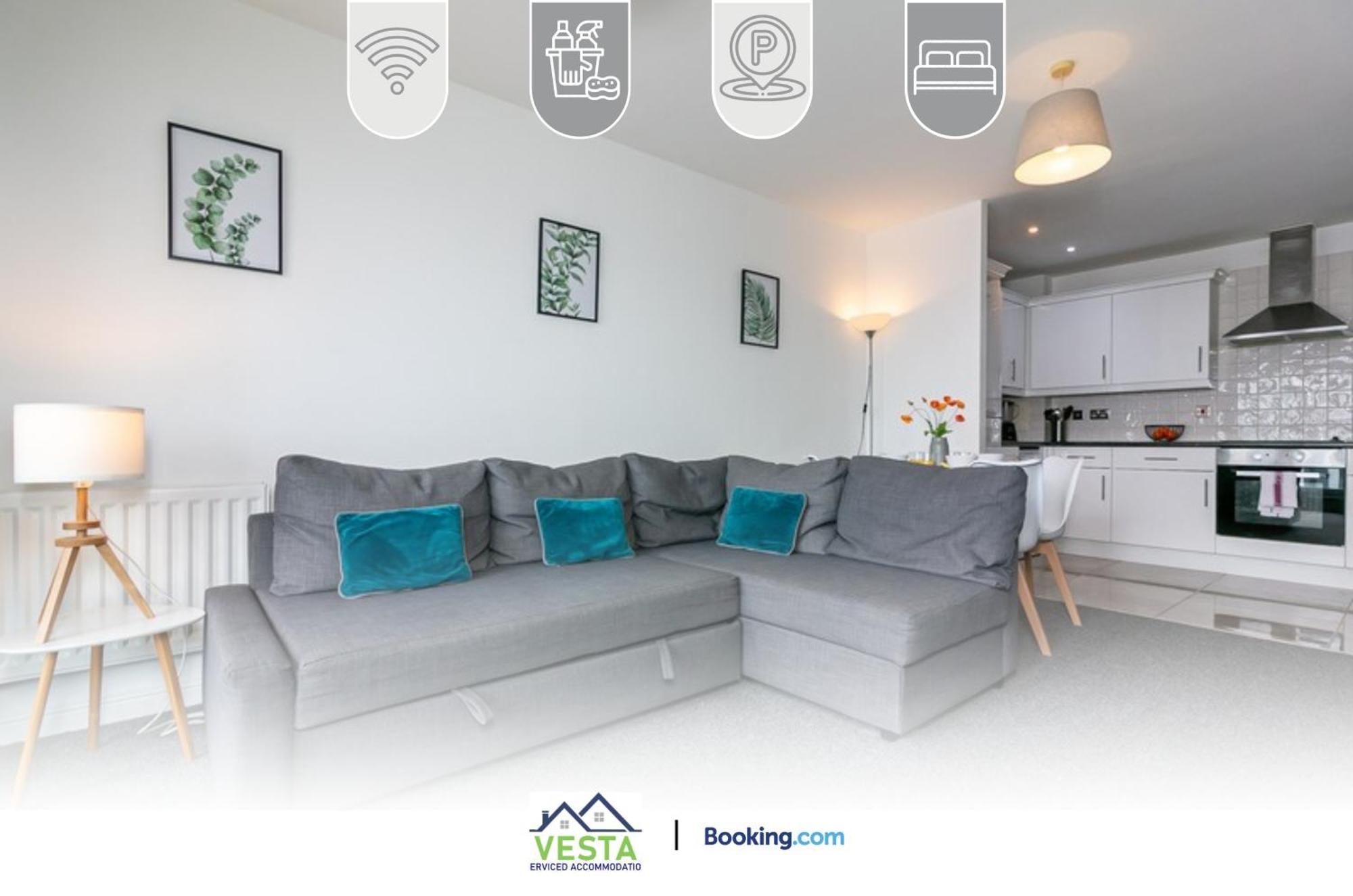 Two Bedrooms Apartment By Vesta Serviced Accommodation & Short Lets Hatfield With Free Wifi Exterior foto